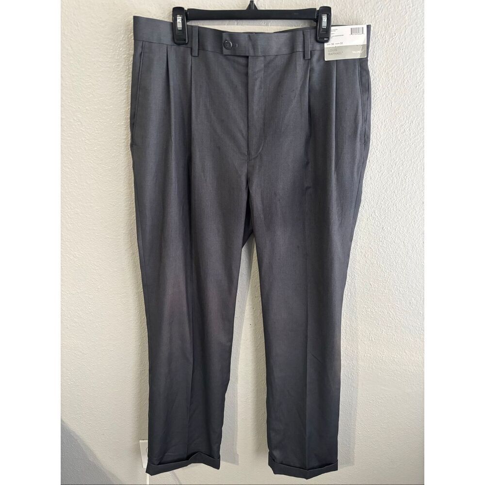 ❤️Louis Raphael Mario Super150 Herringbone Pants Sz36-32